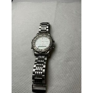 Relic Sterling Trucks Ana-Digi Silver Tone Watch PR 6018 Japan Movt Mens